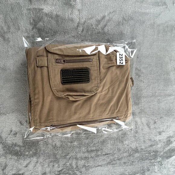 HQ Issue Vest Men's Large Khaki Concealment Carry Tactical Hunting Vest Gorpcore - Picture 11 of 11